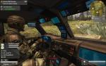 Vue interne d'une jeep (place passager)